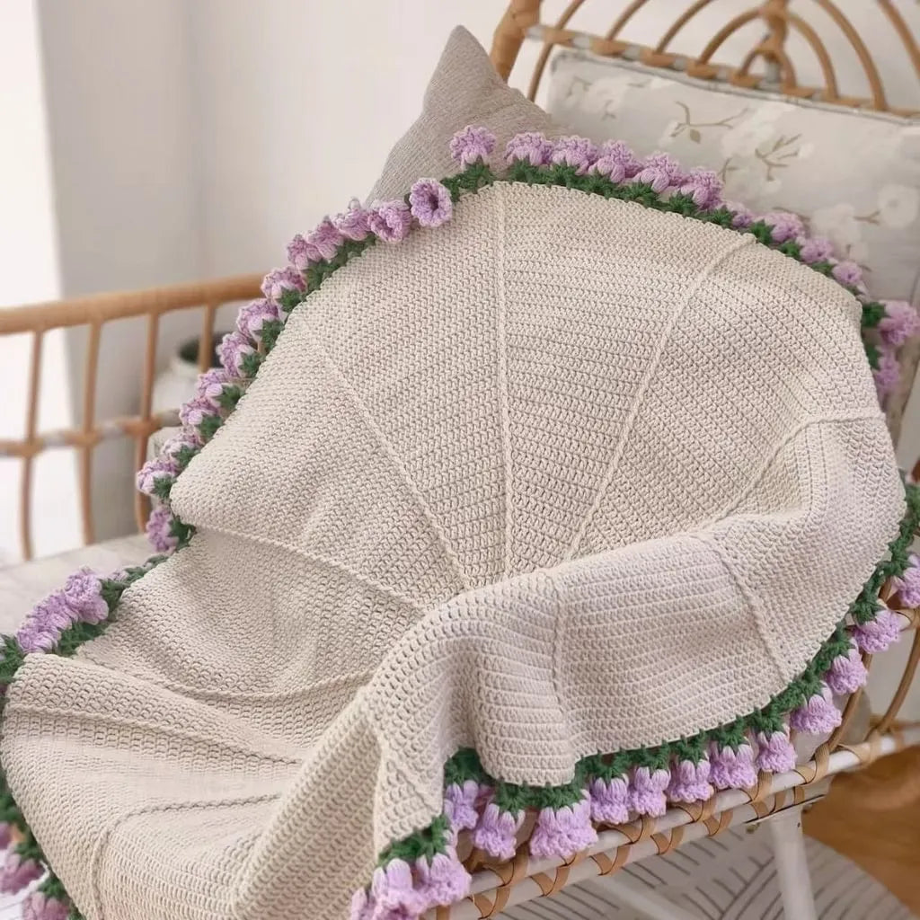 BloomKnit™ DIY Bouquet Blanket (Diameter 80 cm/ 31.5 inches)
