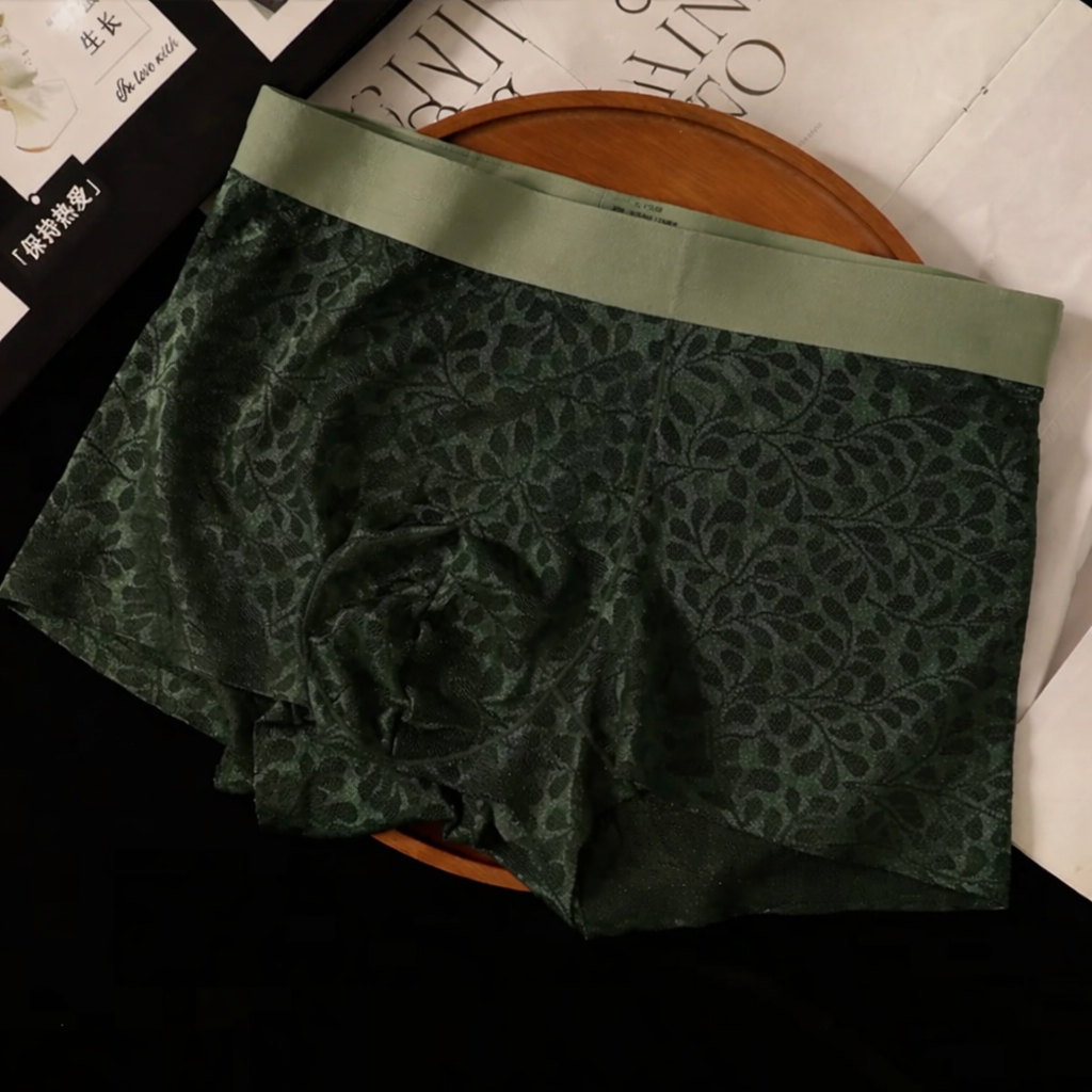4PCS EXOTIQ Men Soft Lace Boxer Briefs
