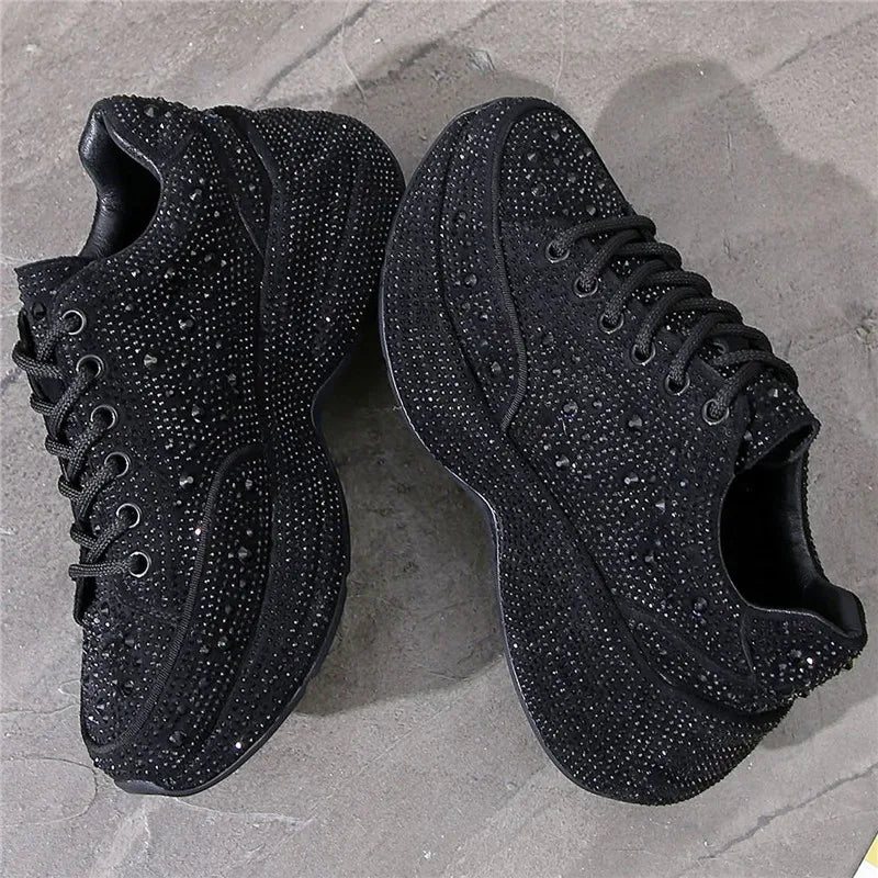 CrystalChic™ - Crystal Women's Platform Sneakers