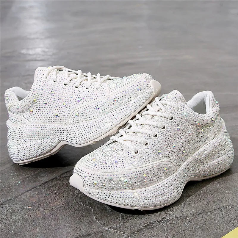 CrystalChic™ - Crystal Women's Platform Sneakers