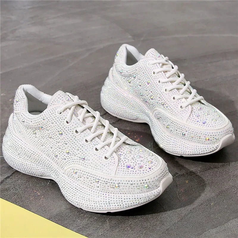 CrystalChic™ - Crystal Women's Platform Sneakers