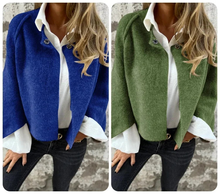 Wool Blend Short Coat