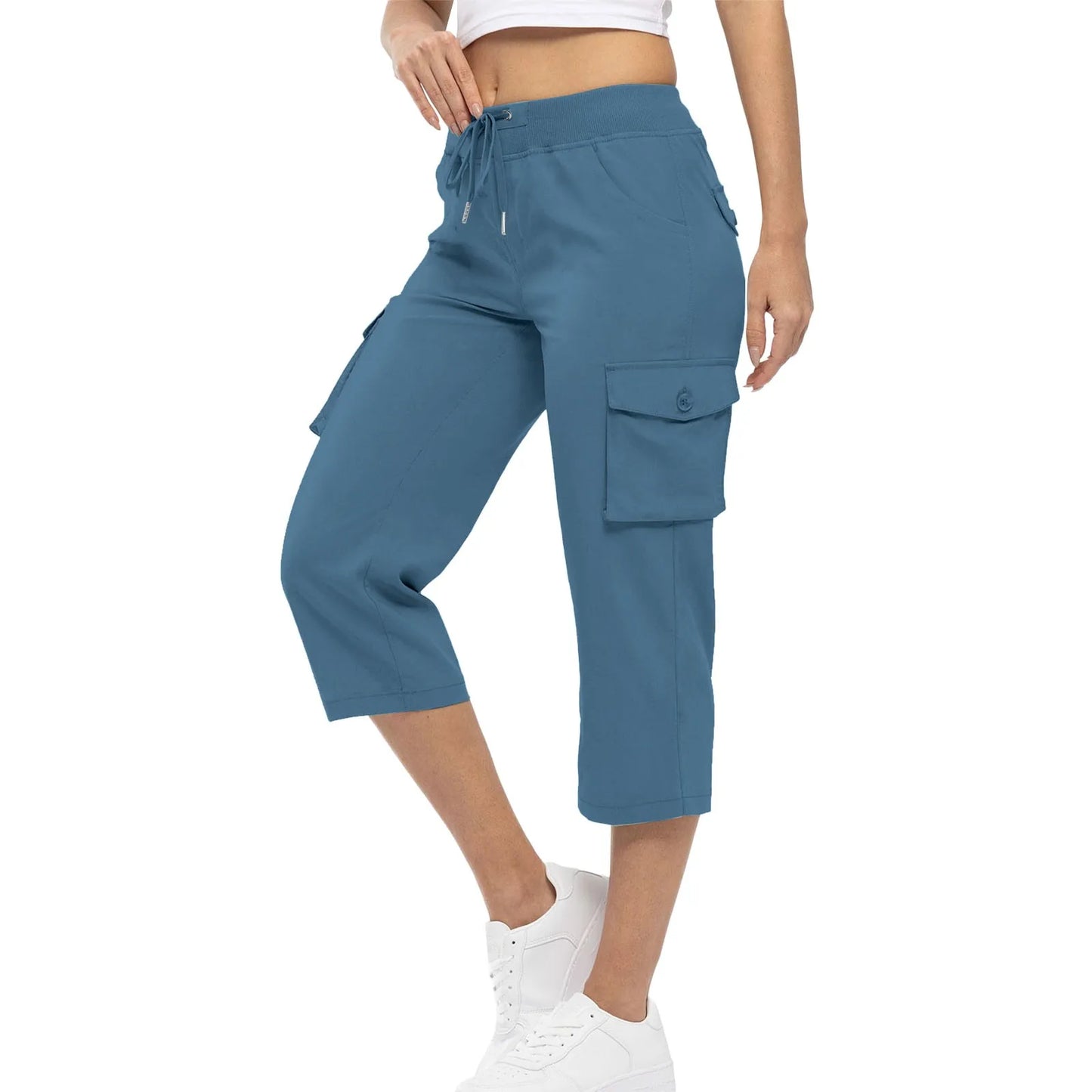 Breezefit™ Women’s Button Pocket Capri Pants