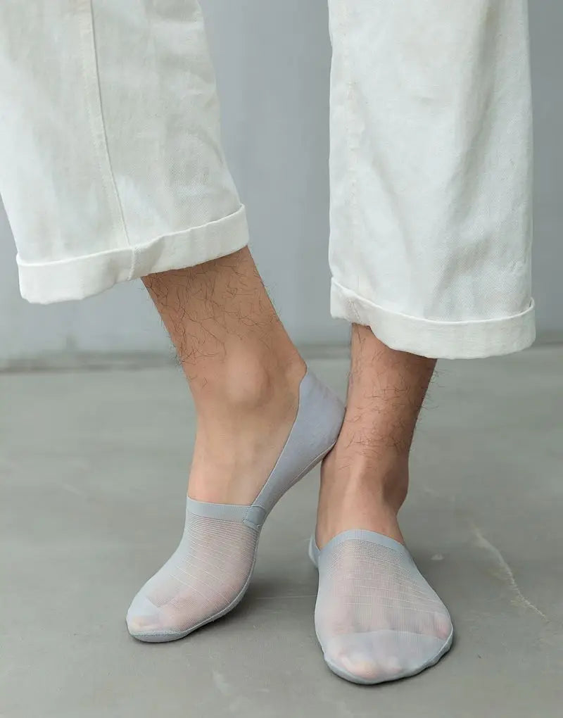 5 Pairs Men’s No-Show Ice Silk Summer Socks