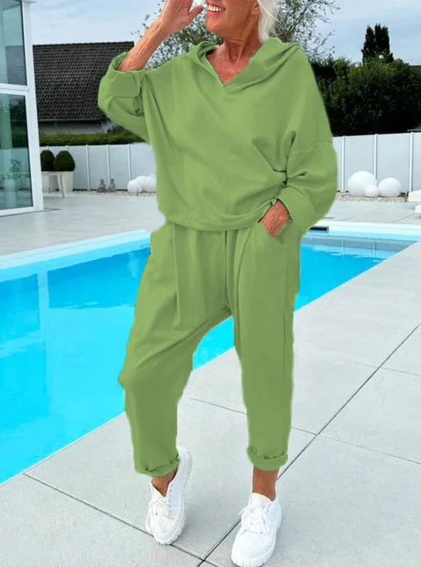 Hoodie and Harem Pants Set