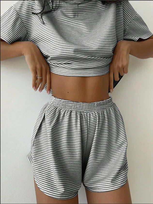 Striped Summer Pajama Set