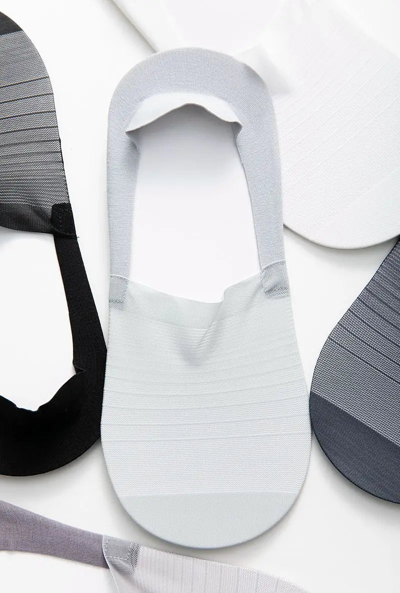 5 Pairs Men’s No-Show Ice Silk Summer Socks