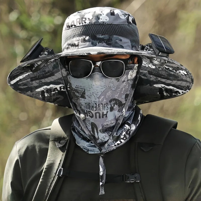 SolarCooler™ – Dual-Powered Fan Hat