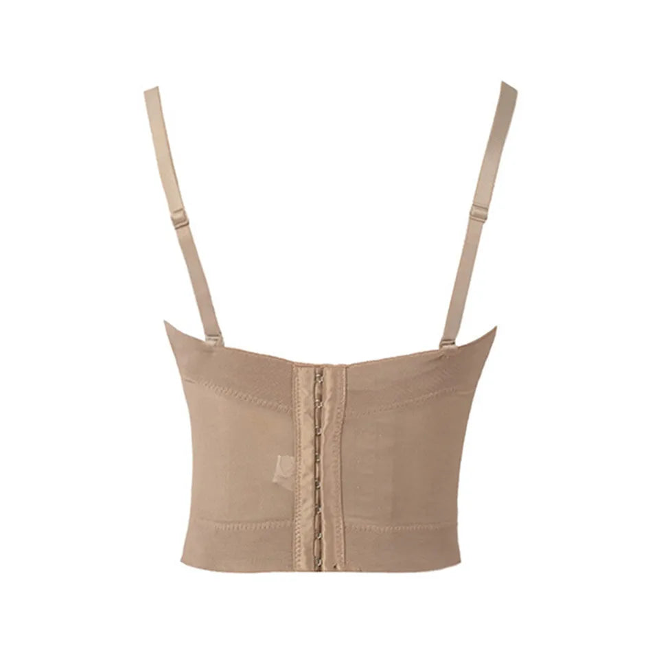 Mesh Push-Up Corset Bralette