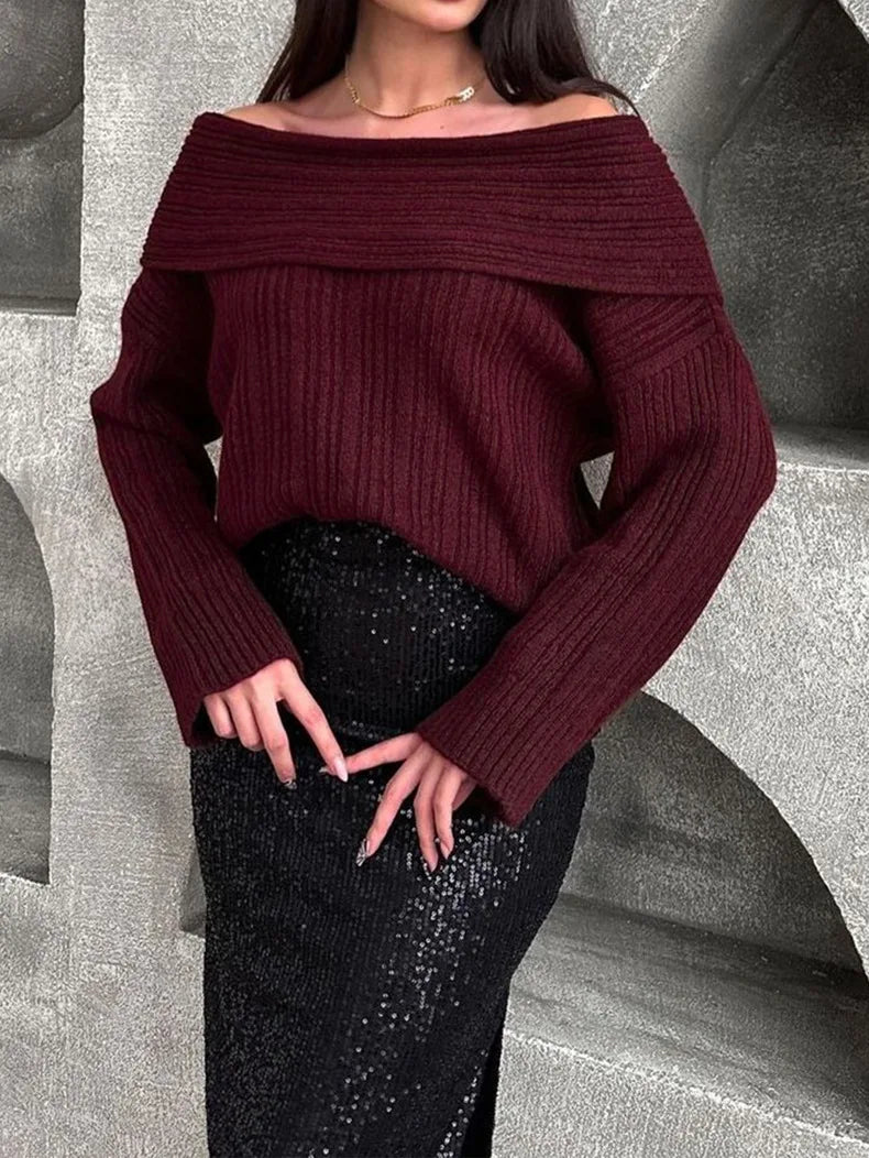 Sleek One-Shoulder Knit™