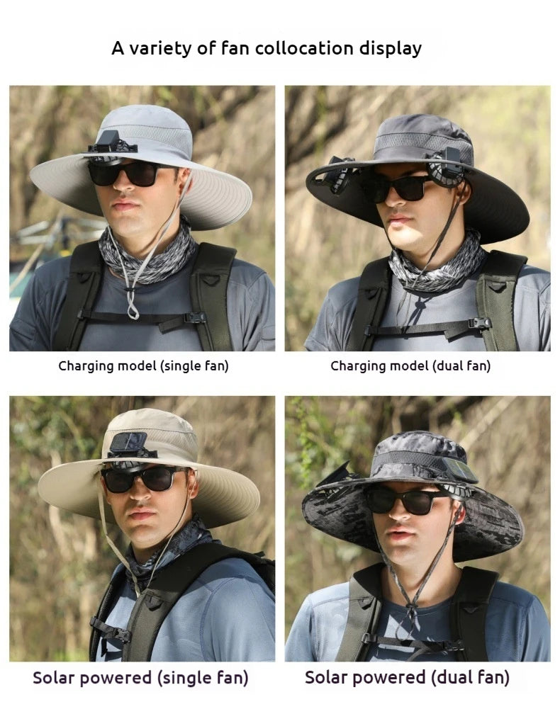 SolarCooler™ – Dual-Powered Fan Hat