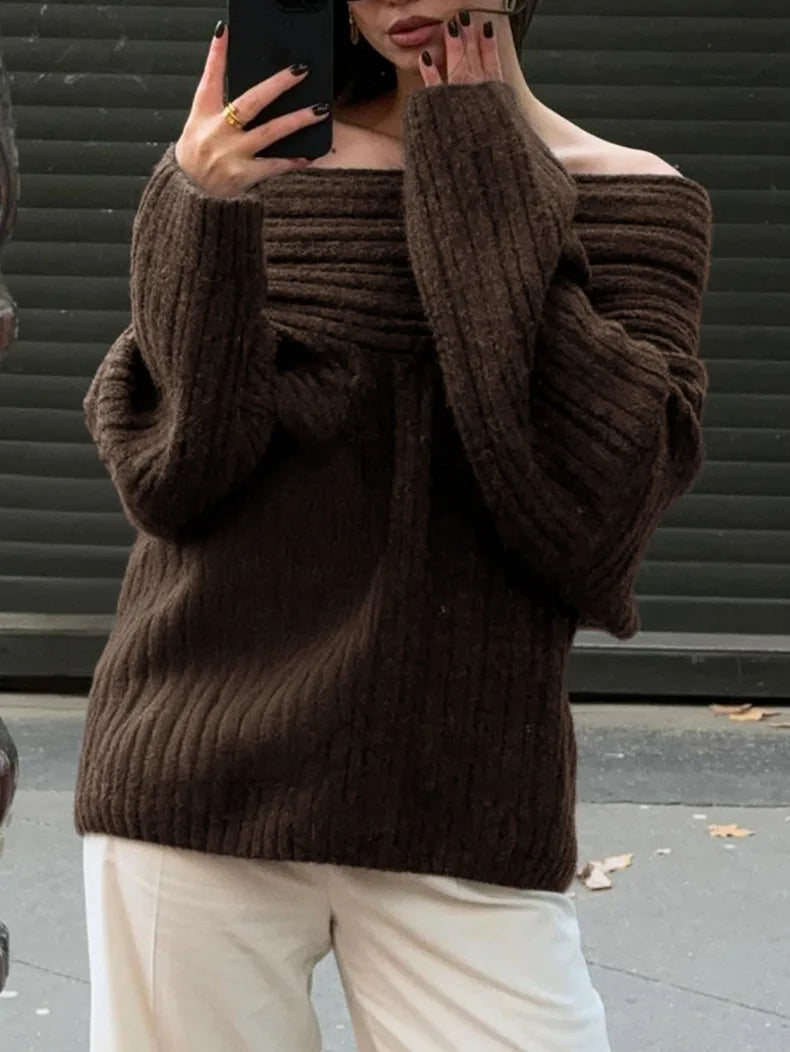 Sleek One-Shoulder Knit™