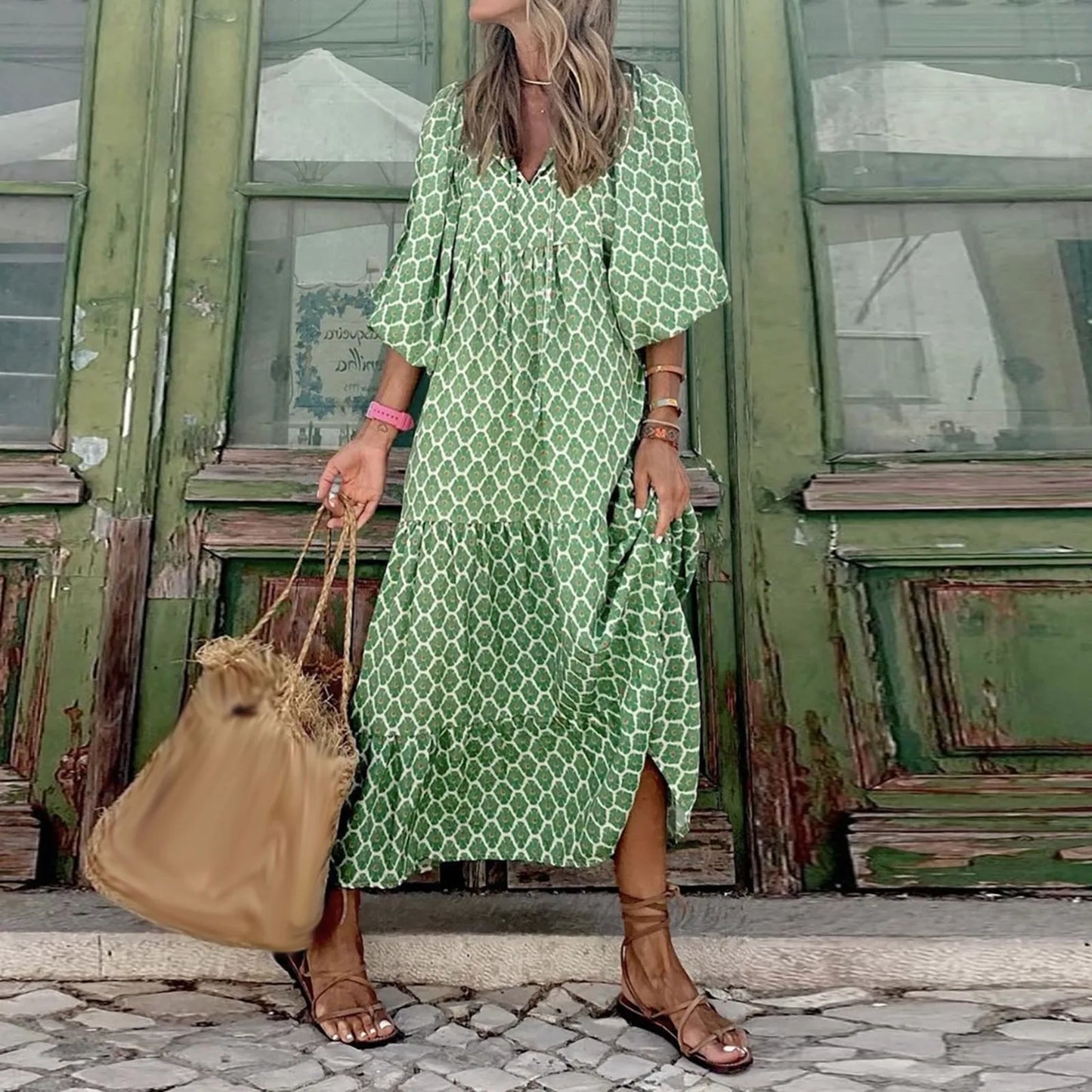 Floral Print Maxi Dress