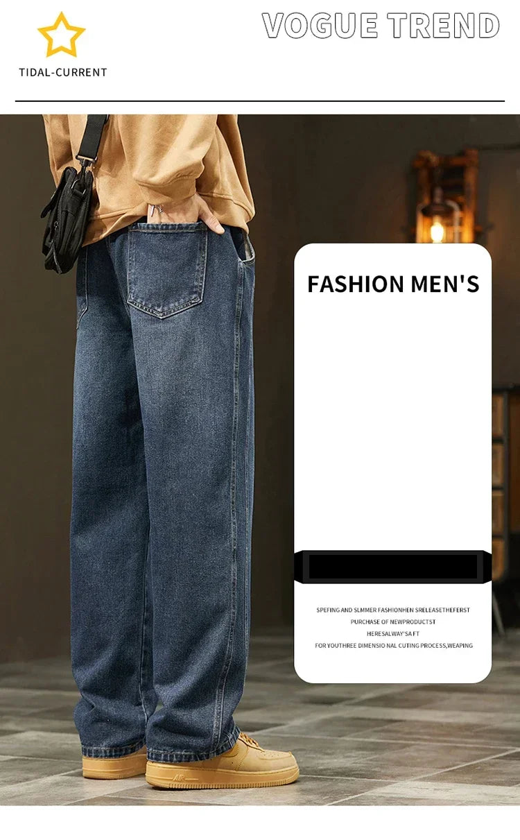 Men's Vintage Loose Straight Jeans