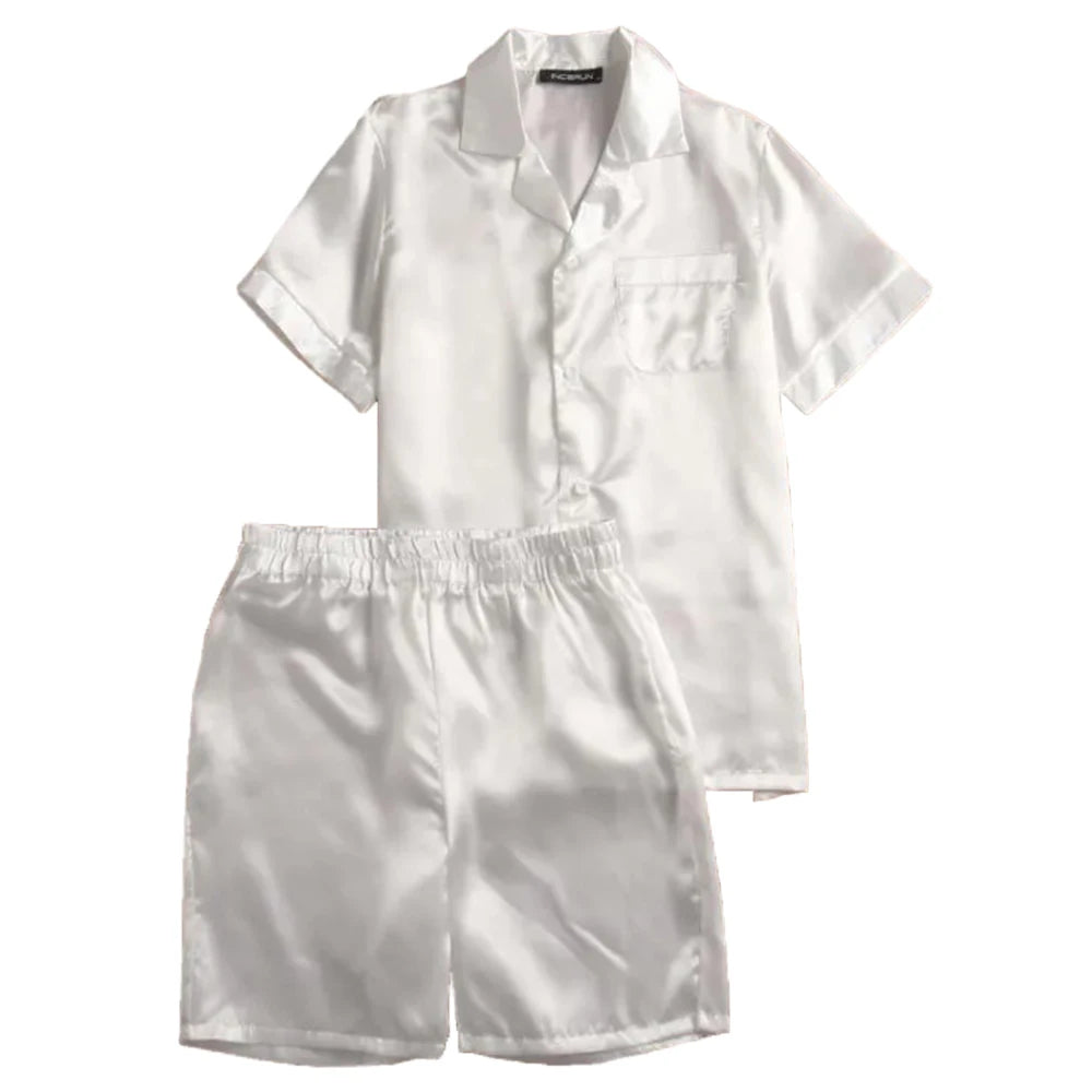 Luxury Ice Silk Pajama Set