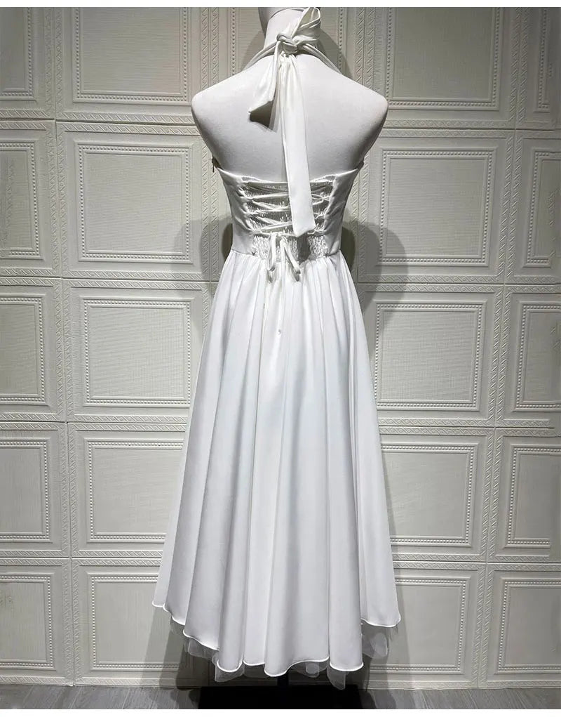 Midnight Muse™ Mesh Bandage Halter Dress
