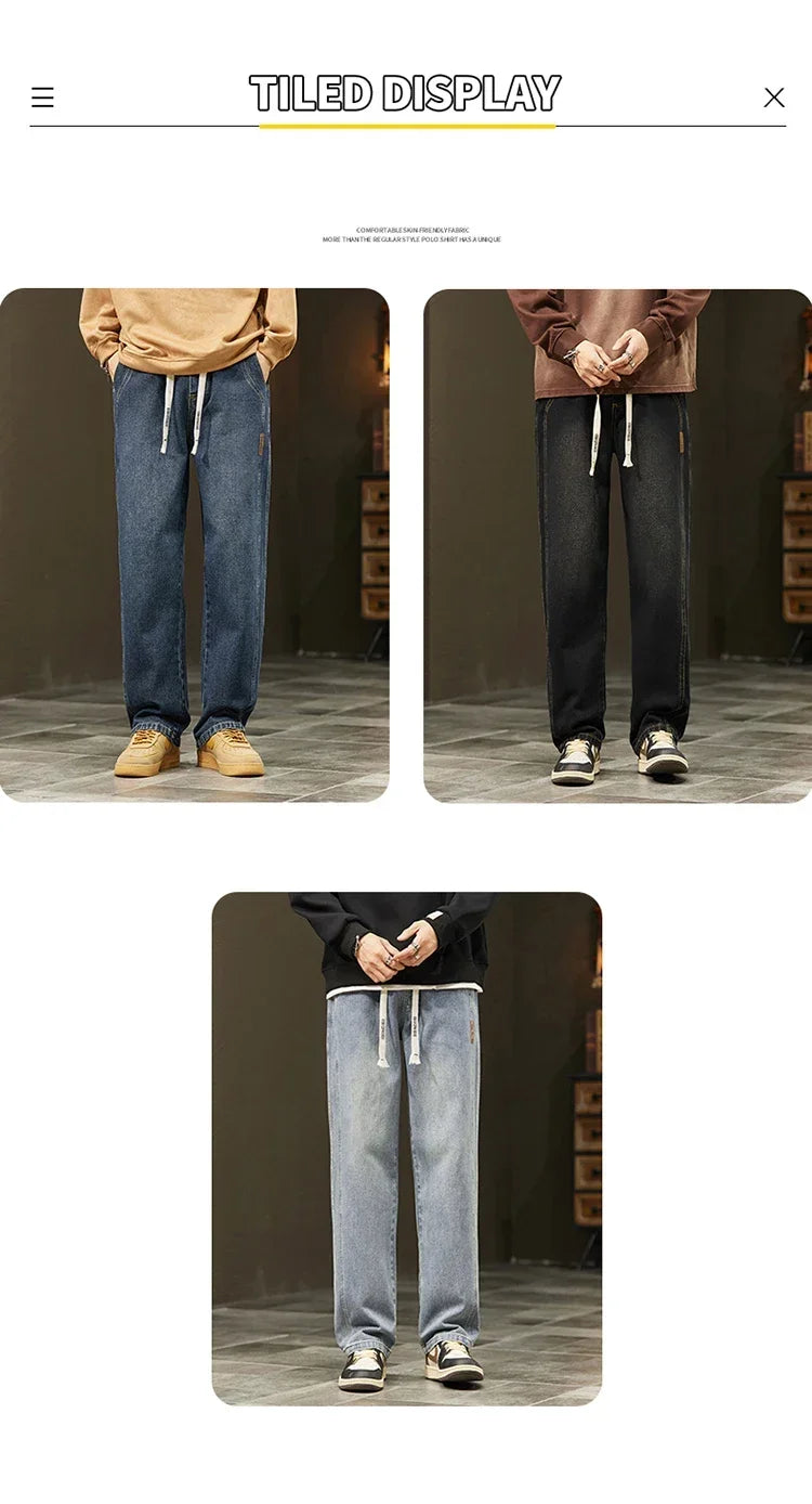 Men's Vintage Loose Straight Jeans