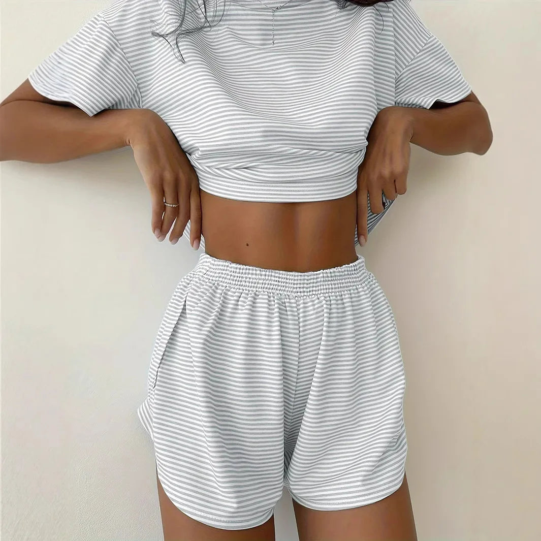 Striped Summer Pajama Set