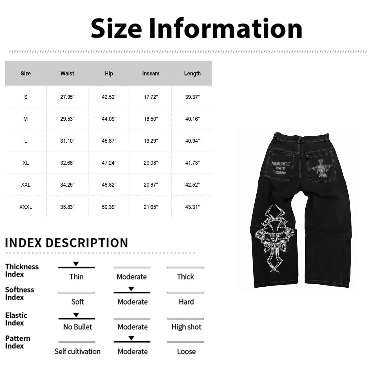 Embroidered Wide-Leg Street Pants