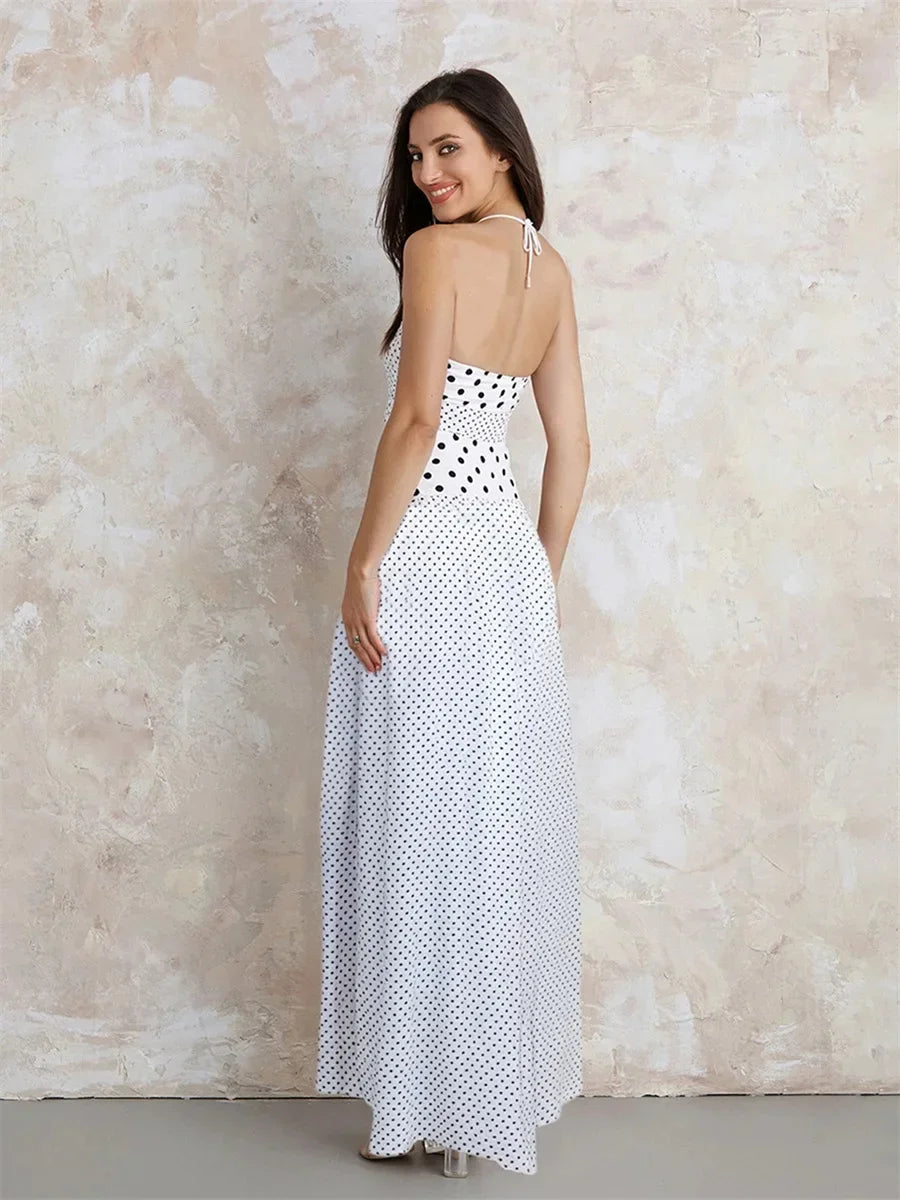 Polka Dot Maxi Dress