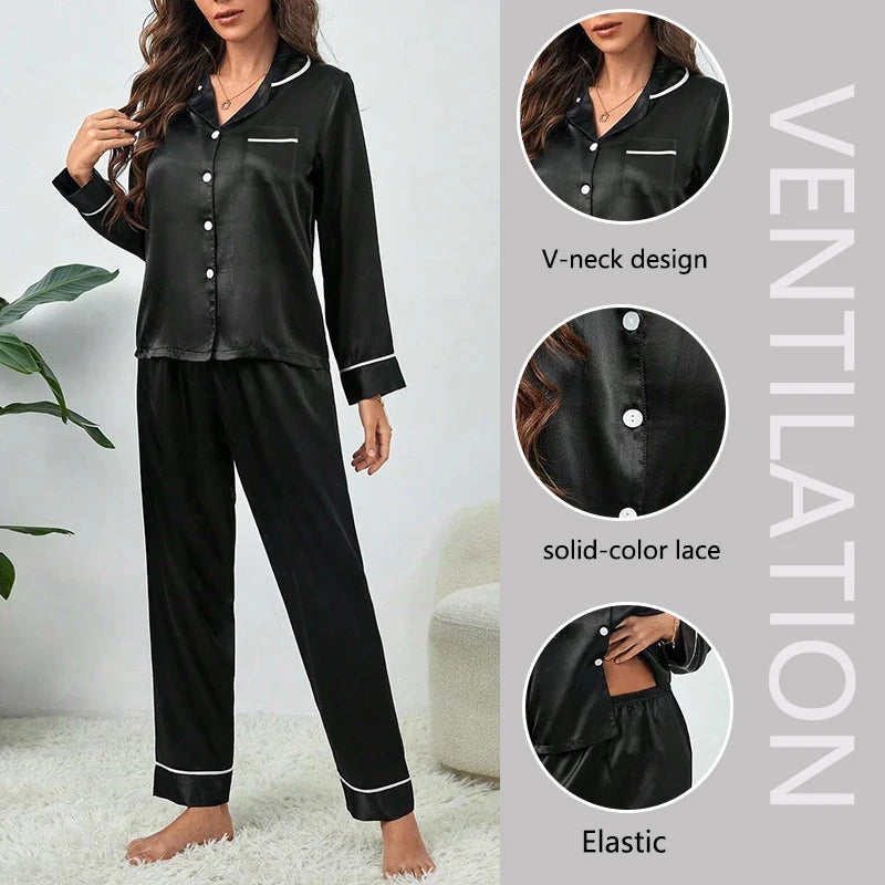 SilkLuxe™ –Cozy Satin Pajama