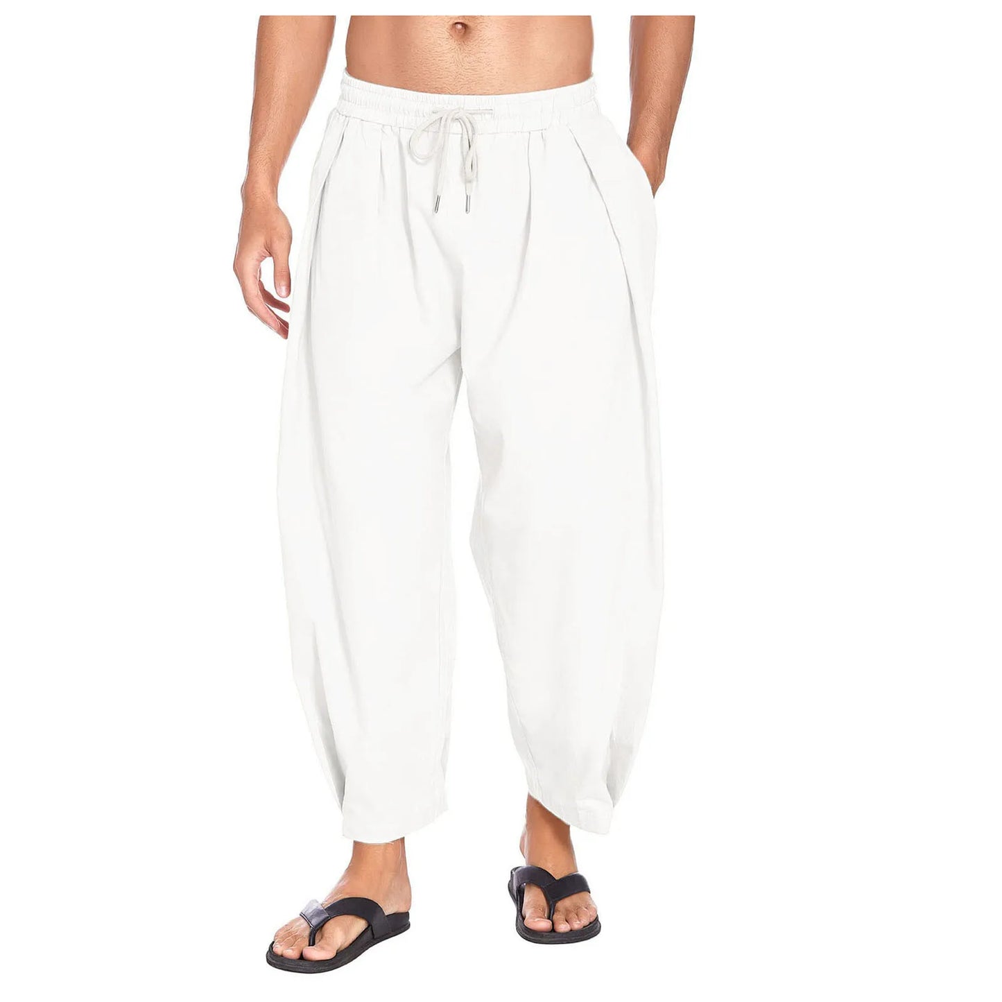 Men's Cotton and Linen Harem Pants