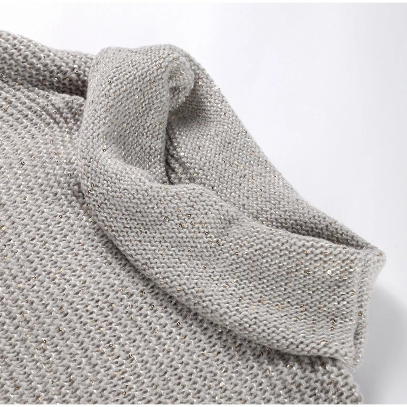 Sequin Off Shoulder Sweater