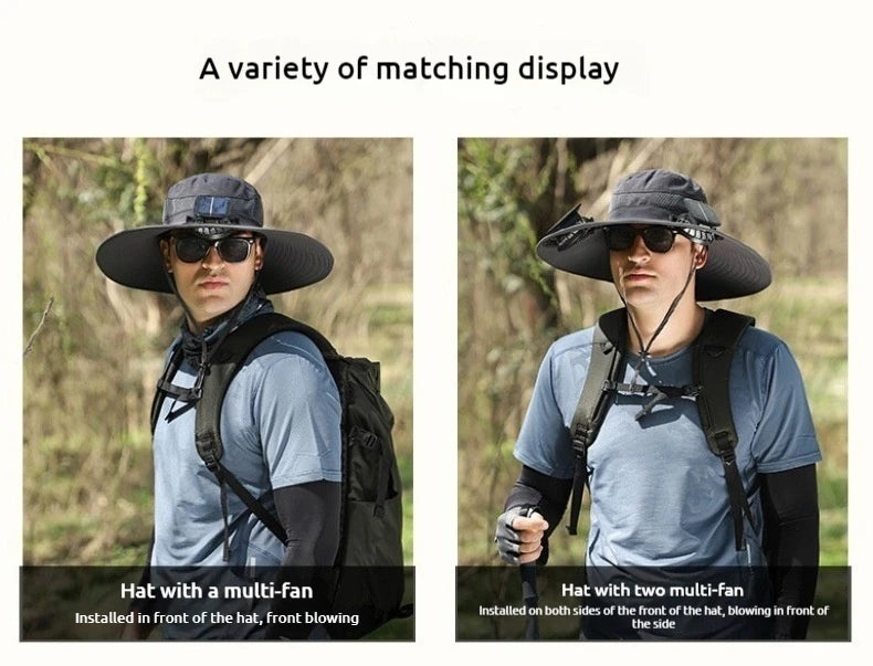 SolarCooler™ – Dual-Powered Fan Hat
