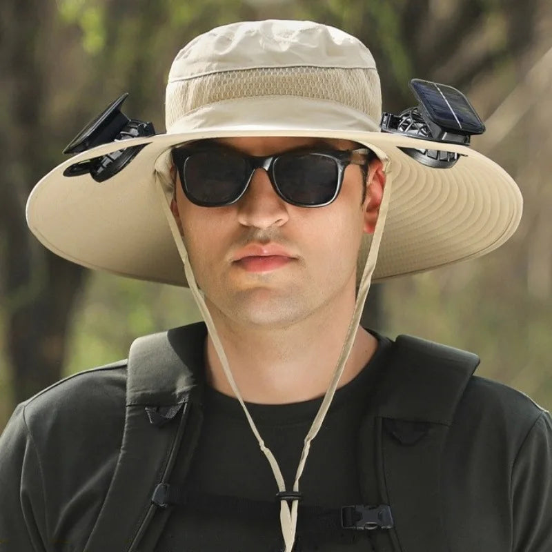 SolarCooler™ – Dual-Powered Fan Hat