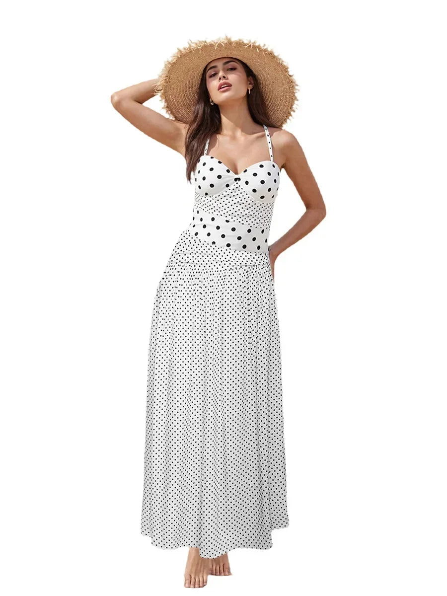 Polka Dot Maxi Dress