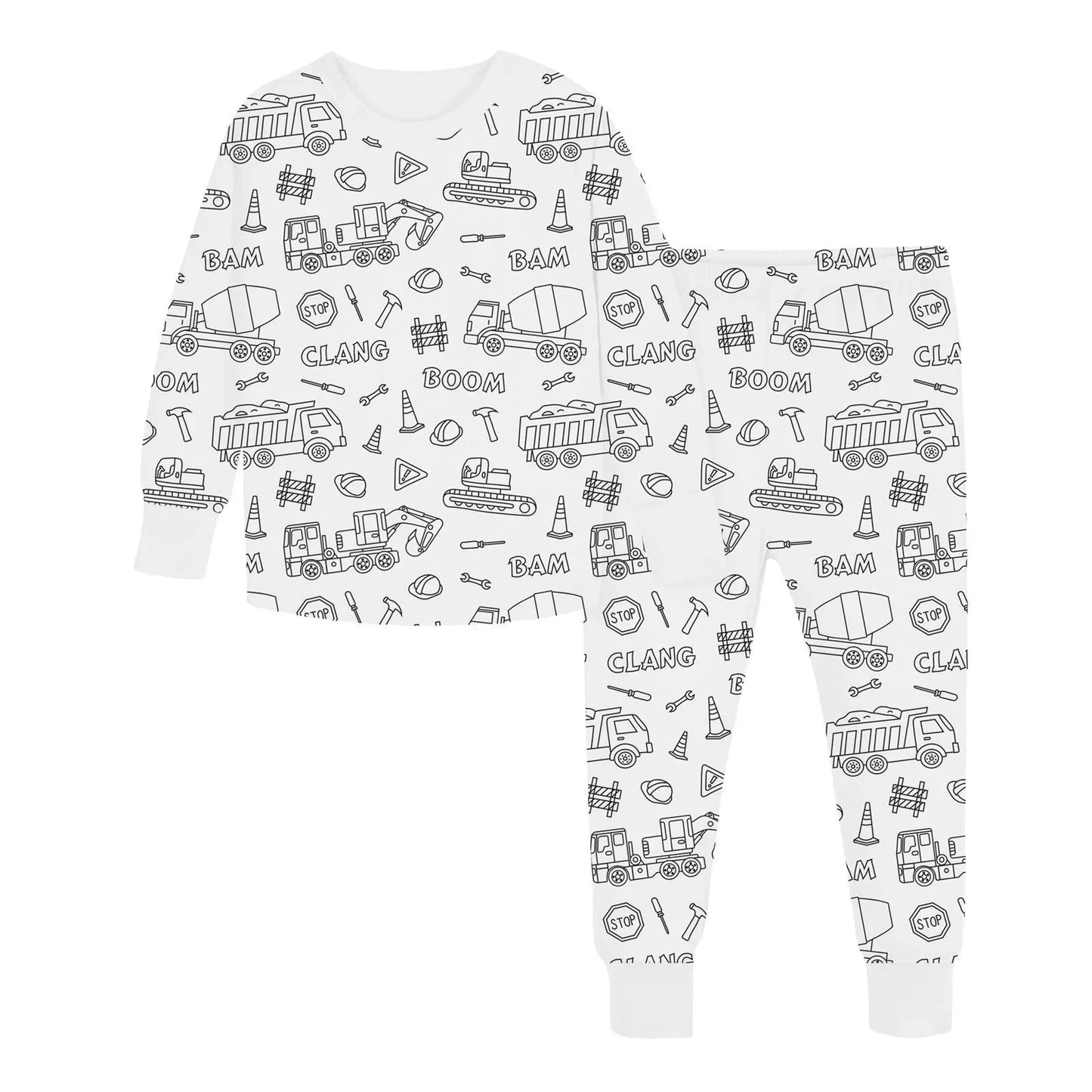 Coloring Pure Cotton Pajama Set