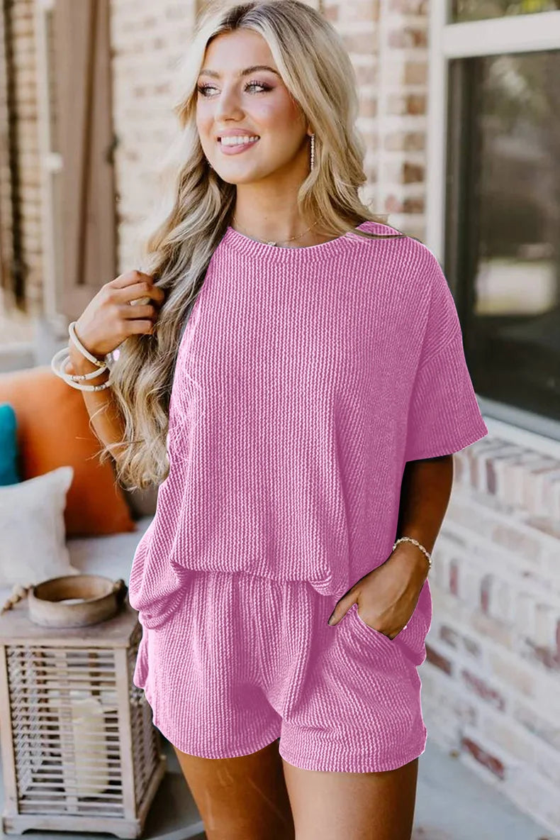 JASTIE⢠Summer Twisted Thread 2-Piece Set