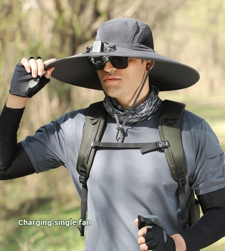 SolarCooler™ – Dual-Powered Fan Hat