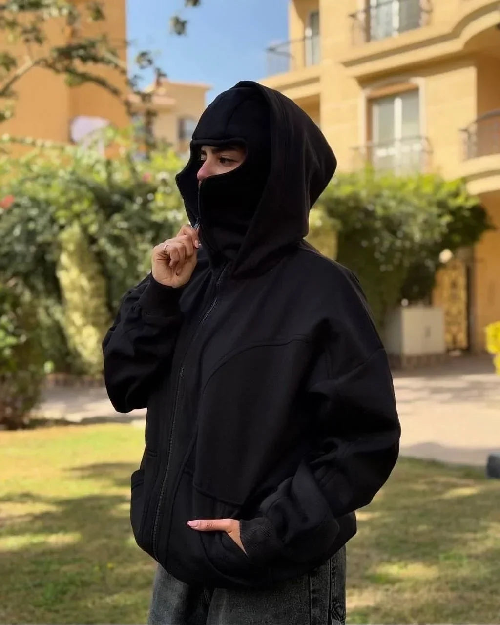 Vintage Balaclava Hoodie