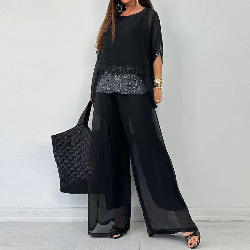 Sequin Chiffon Casual
