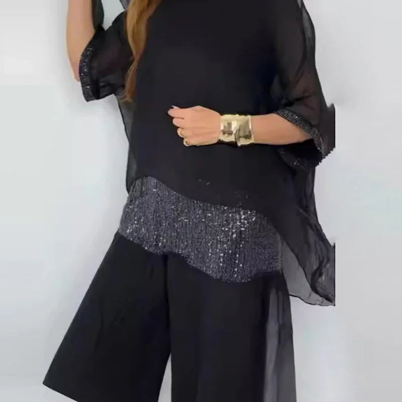 Sequin Chiffon Casual