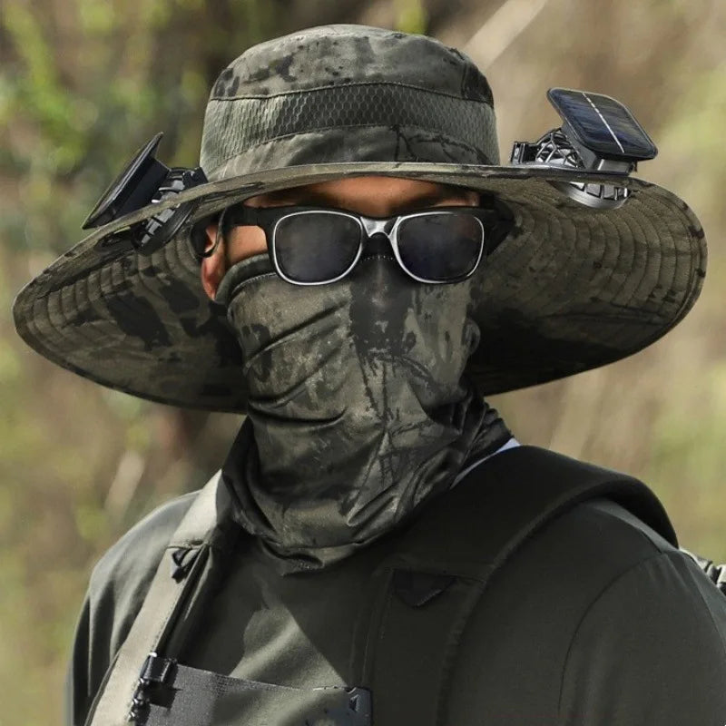 SolarCooler™ – Dual-Powered Fan Hat