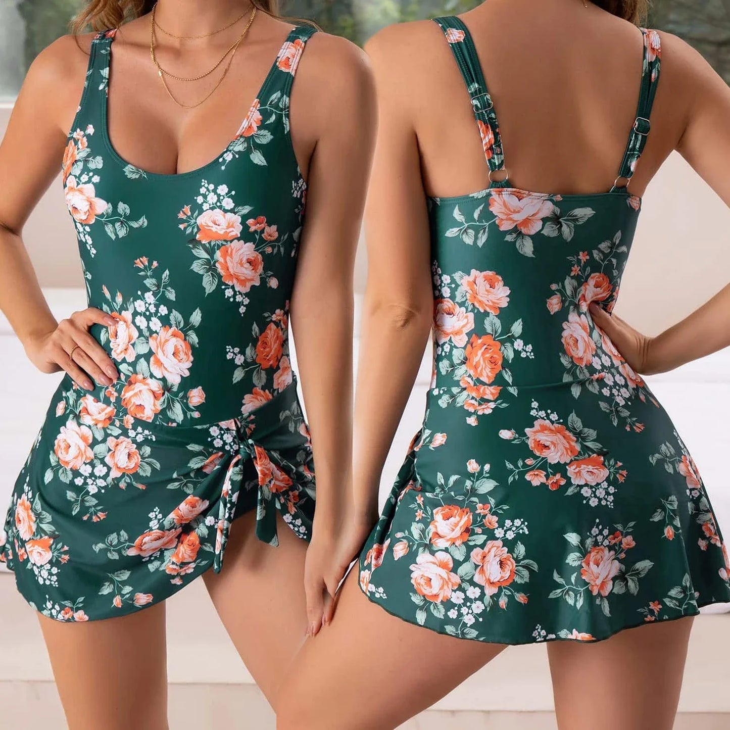 WaveBloom™ One-Piece Swim Romper