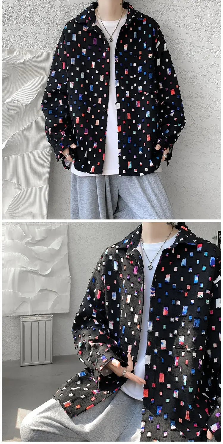 GridLayer™ Oversized Plaid Shirt