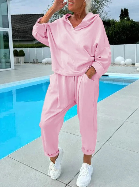 Hoodie and Harem Pants Set