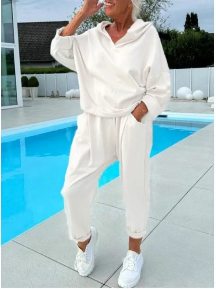 Hoodie and Harem Pants Set