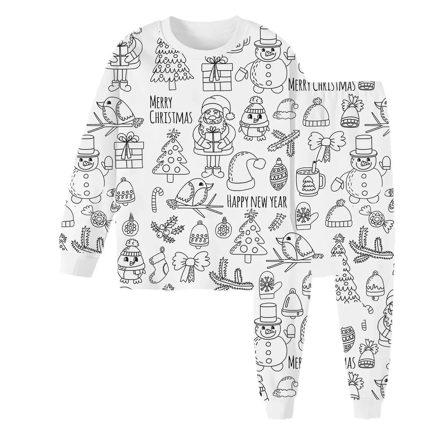 Coloring Pure Cotton Pajama Set