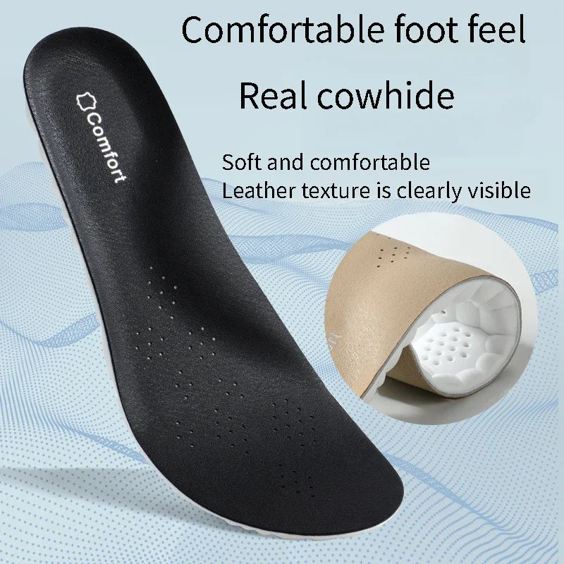 StrideFlex™ Cowhide Orthopedic Insoles
