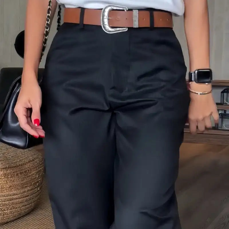 EleganceFit™ High-Waist Blazer Pants
