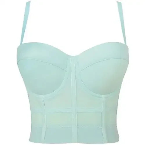 Mesh Push-Up Corset Bralette