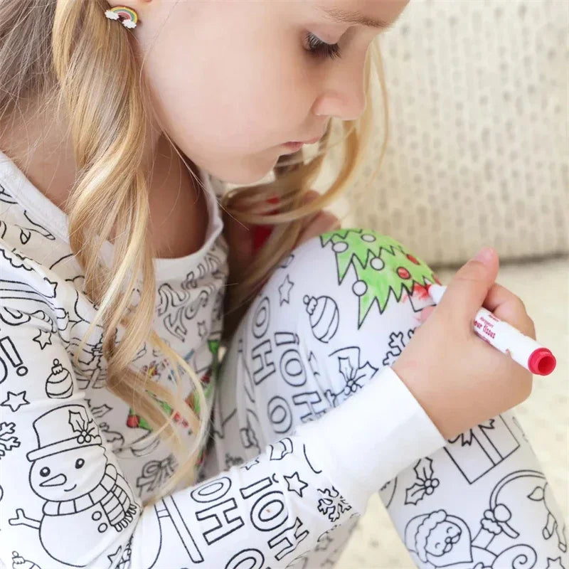 Coloring Pure Cotton Pajama Set