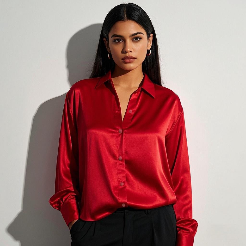 Elegant Satin Blouse