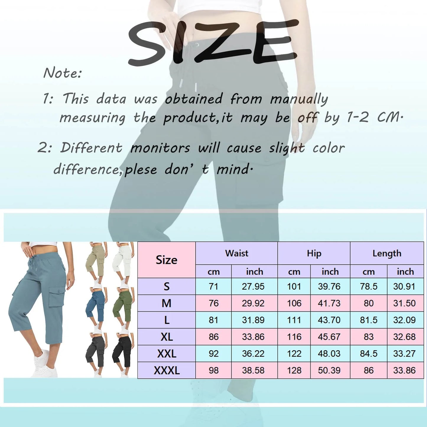 Breezefit™ Women’s Button Pocket Capri Pants
