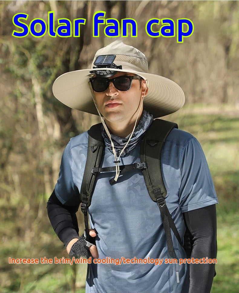 SolarCooler™ – Dual-Powered Fan Hat