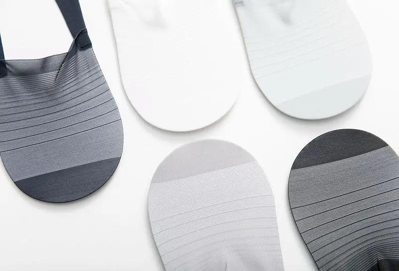 5 Pairs Men’s No-Show Ice Silk Summer Socks